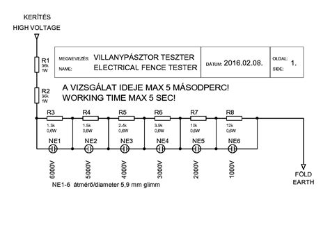 how to test electric fence box|electric fence tester circuit diagram.